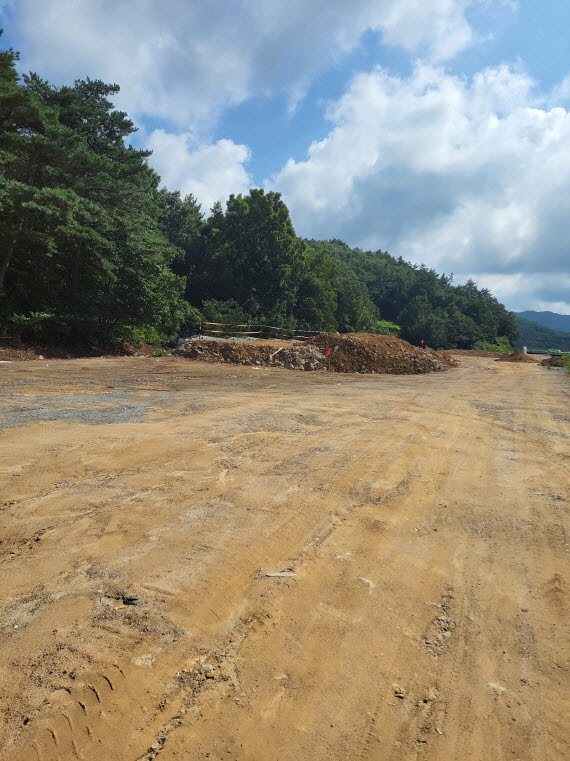화순 근생·요양병원 신축공사현장 사토반출지, 사토 과정 비산먼지 저감시설 전무