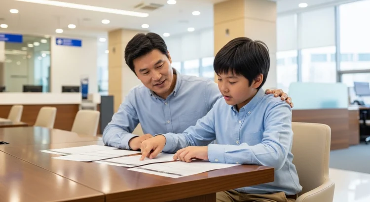 미성년자 통장 개설