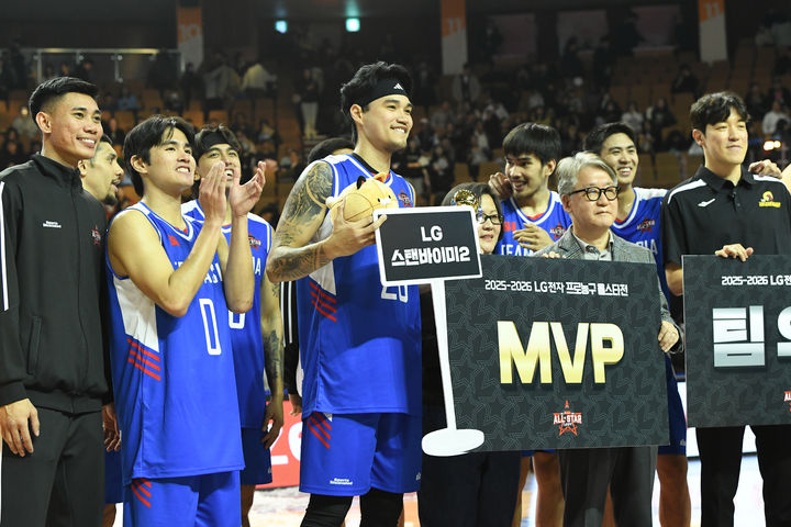 '올스타전 전야제 MVP' 톨렌티노 "예상 못 한 수상…굉장히 기뻐"
