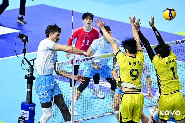 대한항공, KB손보 힘겹게 꺾고 5R 첫 경기 승리…정관장은 6연패(종합)