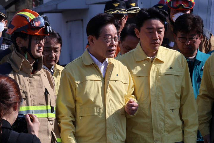 이 대통령, 대전 공장 화재 현장 점검…유가족 긴급지원 지시(종합)
