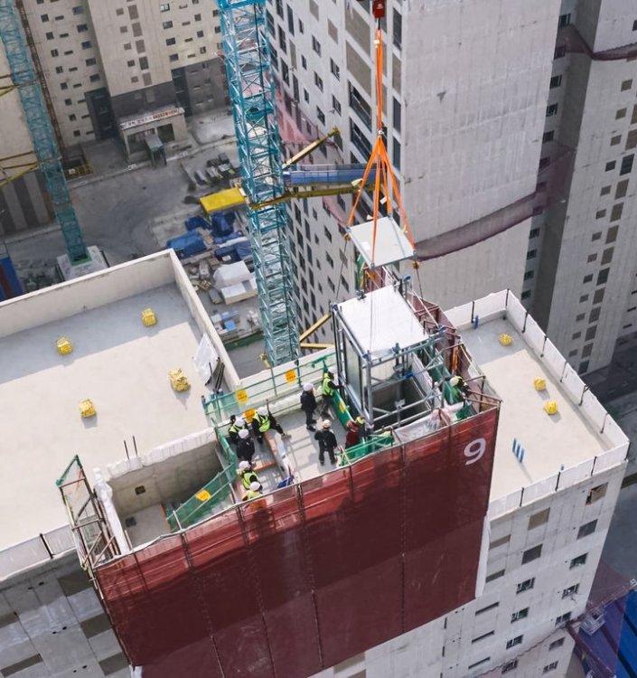 현대건설, 국내 최초 아파트 '모듈러 엘리베이터' 도입