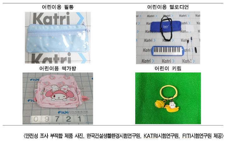 해외직구 키링 등 학용품서 유해물질 기준치 최대 549배↑