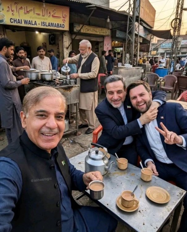 "밥 먹고 브이까지”…밴스 美부통령, 파키스탄서 밈 주인공 됐다