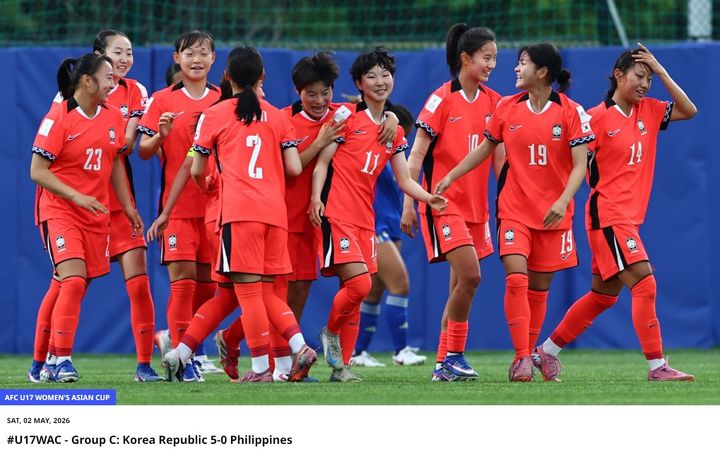 女축구, U-17 아시안컵 첫 경기 대승…북한도 대만 10-0 대파(종합)